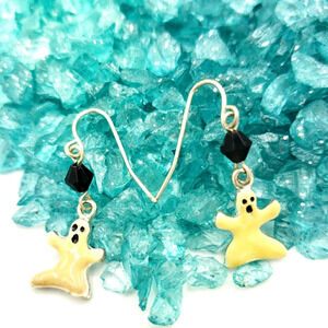 Halloween Earrings | Boo | Pierced Ghosts